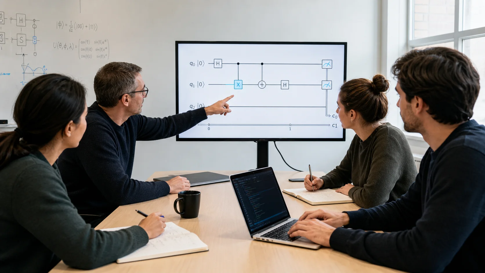 Illustrative hands-on quantum-computing workshop